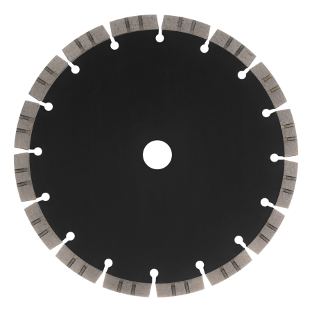 Диск алмазный отрезной DENZEL ф230 х 22,2 мм, Сегментный, сухое резание, HWD92