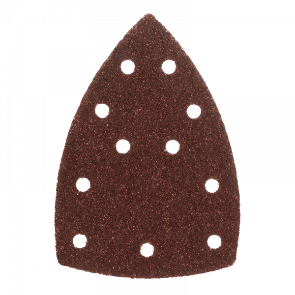 Треугольник абразивный на ворc. подложке под "липучку", перф., P 40, 150х150х100 мм, 5 шт. Denzel