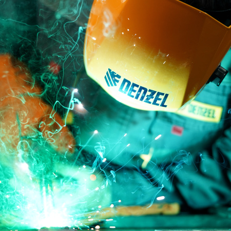 Щиток защитный лицевой DENZEL (маска сварщика) F6, см. окно 93х43, Real Color, DIN4/5-8/9-13