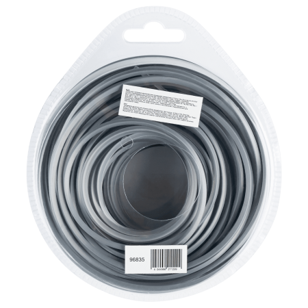 Леска для триммера DENZEL армированная алюминием квадратная, 2,7мм х 15м, блистер ALUFLEX