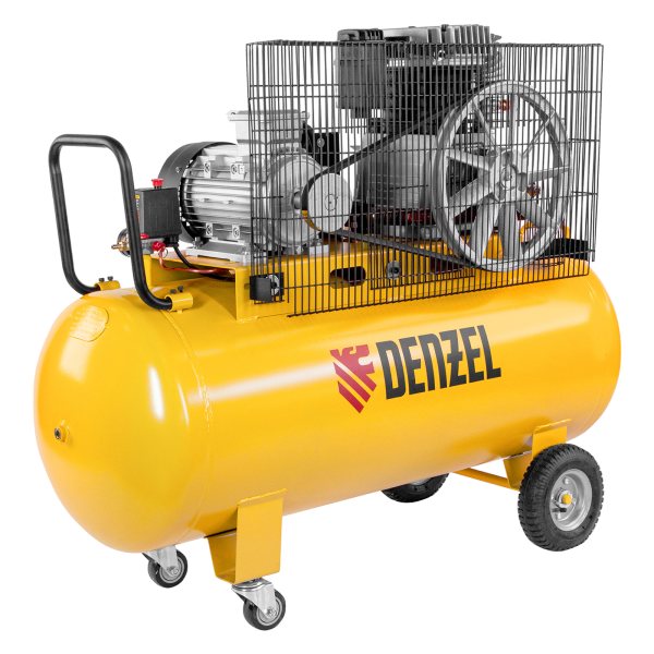 Компрессор воздушный DENZEL BCI4000-T/200, 4.0 кВт, ременный привод, 200 литров, 690 л/мин