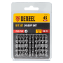 Бита DENZEL двухсторонняя, PH2-PH2 х 45 мм, сталь S2, 10 шт.