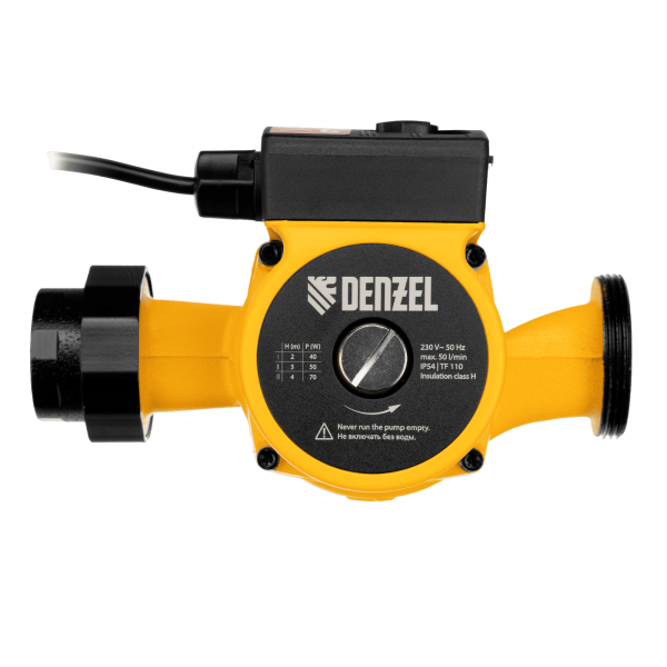 Циркуляционный насос DENZEL CP32-4, напор 4 м, 50 л/мин, 1 м кабель, монт. длина 180 мм
