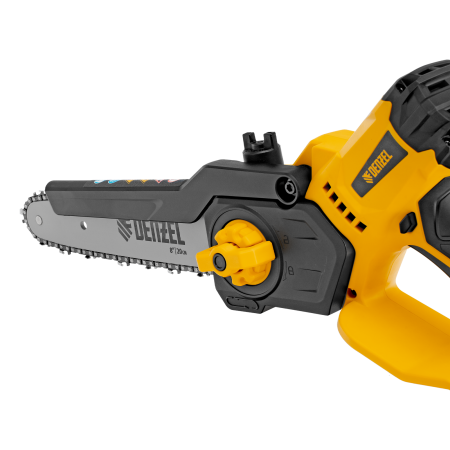 Цепная мини-пила аккумуляторная бесщеточная DENZEL СCS-200BL, шина 200 мм, Li-Ion, 20 В