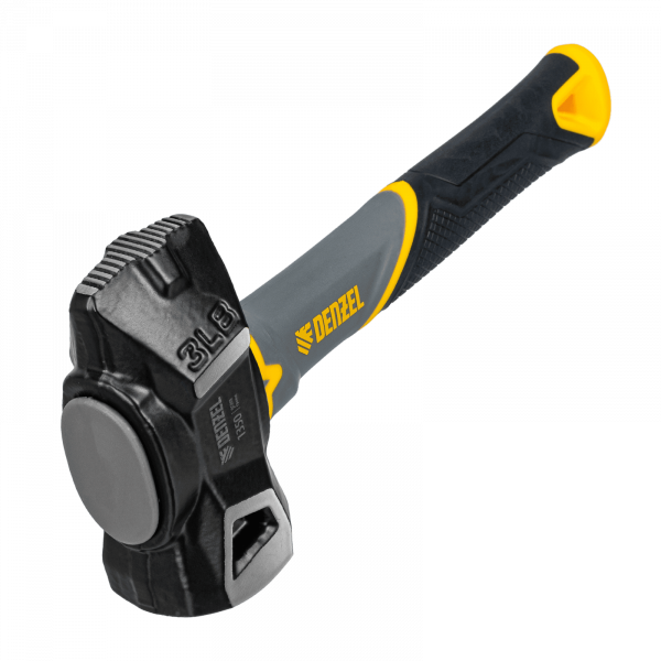 Кувалда с клиновидным бойком DENZEL 1,35 кг, фибергласовая рукоятка c TPR