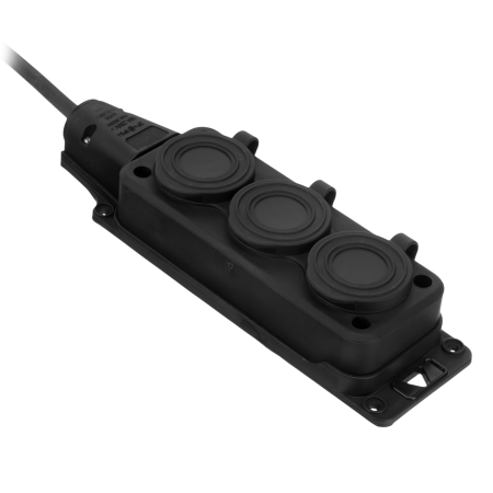 Удлинитель-шнур силовой Top Series DENZEL, КГТТ, 20 м, 3 розетки, 3 x 2,5 мм