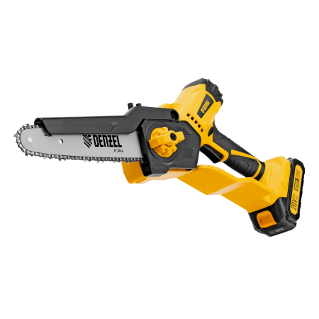 Цепная мини-пила аккумуляторная бесщеточная DENZEL СCS-200BL, шина 200 мм, Li-Ion, 20 В