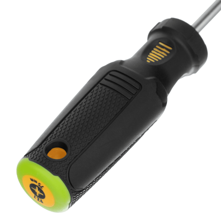 Отвертка DENZEL PZ1x75 мм, CrV, трехкомпонентная рукоятка