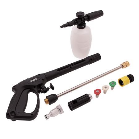 Мойка высокого давления DENZEL R-210iD, 2600 Вт, 210 бар, 8.0 л/мин, с барабаном