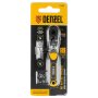 Ключ-трещотка DENZEL для бит 1/4", 52 зуба, CrMo, адаптер для торцевых головок
