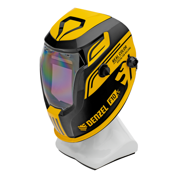 Щиток защитный лицевой DENZEL (маска сварщика) F10, см. окно 100х96, Real Color, DIN 4-8/9-13 Щиток защитный лицевой DENZEL (маска сварщика) F10, см. окно 100х96, Real Color, DIN 4-8/9-13