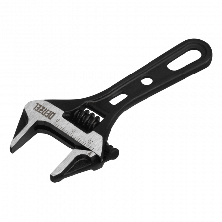 Ключ разводной DENZEL 115 мм, CrV, кованый, укороченная рукоятка