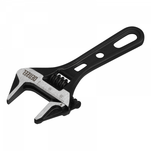 Ключ разводной DENZEL 115 мм, CrV, кованый, укороченная рукоятка