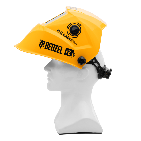 Щиток защитный лицевой DENZEL (маска сварщика) F8, см. окно 100х50, Real Color, DIN4/5-8/9-13 Щиток защитный лицевой DENZEL (маска сварщика) F8, см. окно 100х50, Real Color, DIN4/5-8/9-13