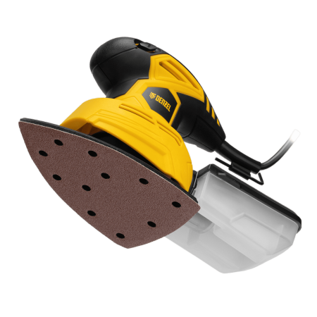 Машина плоскошлифовальная вибрационная DENZEL VDS-2, 2 в 1, 130 Вт, 14000 об/мин