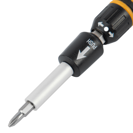 Отвертка с набором бит и торцевых головок DENZEL для точных работ, гибкий привод, 48 шт, CrMo