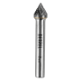 Борфреза по металлу DENZEL твердосплавная, зенкер 60 град., тип-J, 8 мм