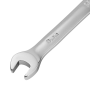 Ключ комбинированный трещоточный DENZEL, 8 мм, CrV, матовый хром