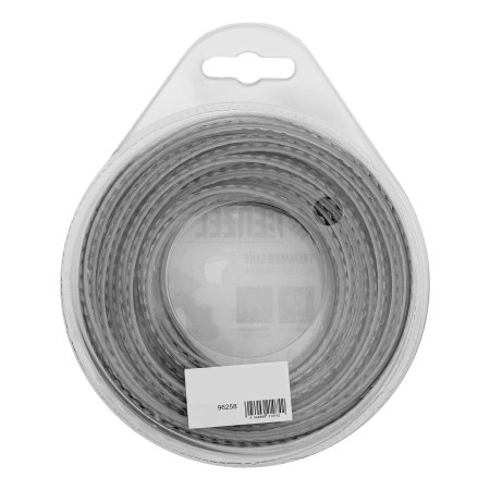 Леска для триммера DENZEL 96258 двухкомпонентная зубчатый квадрат, 2,4мм х 15м, блистер EXTRA CORD