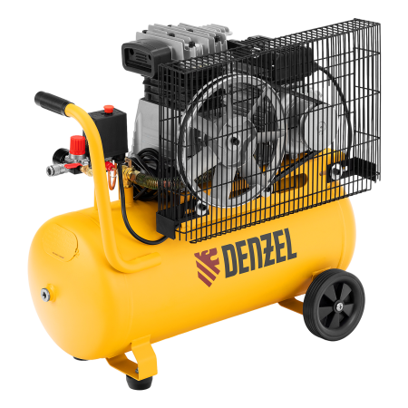 Компрессор воздушный DENZEL BCI2300/50, 2.3 кВт, ременный привод, 50 литров, 400 л/мин