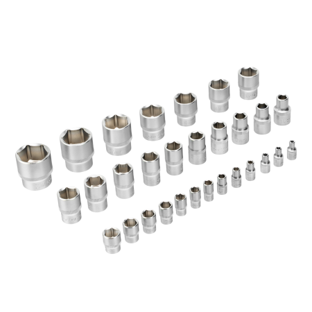 Набор инструментов DENZEL 1/2", 1/4", CrV, S2, пластиковый кейс, 109 предметов