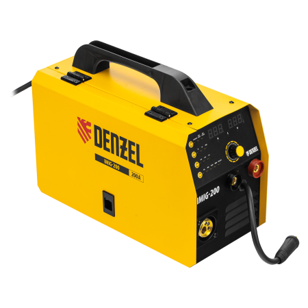 Аппарат инвертор. полуавтомат. cварки DENZEL IMIG-200, 200 А, ПВ 60%, катушка 5 кг