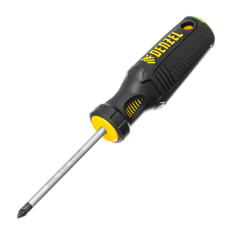 Отвертка DENZEL PZ1x75 мм, S2, 3к рукоятка