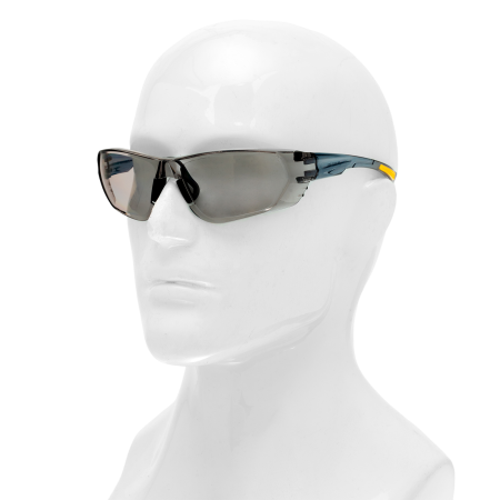 Очки защитные DENZEL открытые, поликарбонатные, дымчатая линза