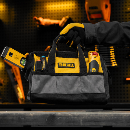 Сумка для инструмента DENZEL 305х190х195 мм, 14 карманов