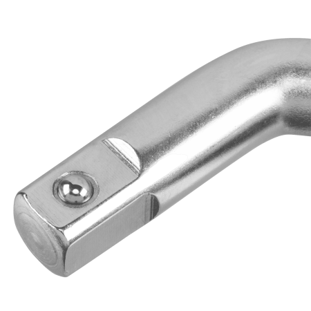 Вороток Г-образный DENZEL 250*50 мм, квадрат 1/2", CrV, матовый хром