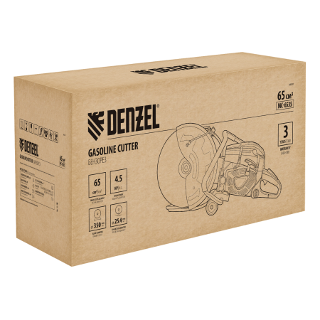 Бензорез DENZEL МС-6535, 65 см3, диаметр диска 350 мм