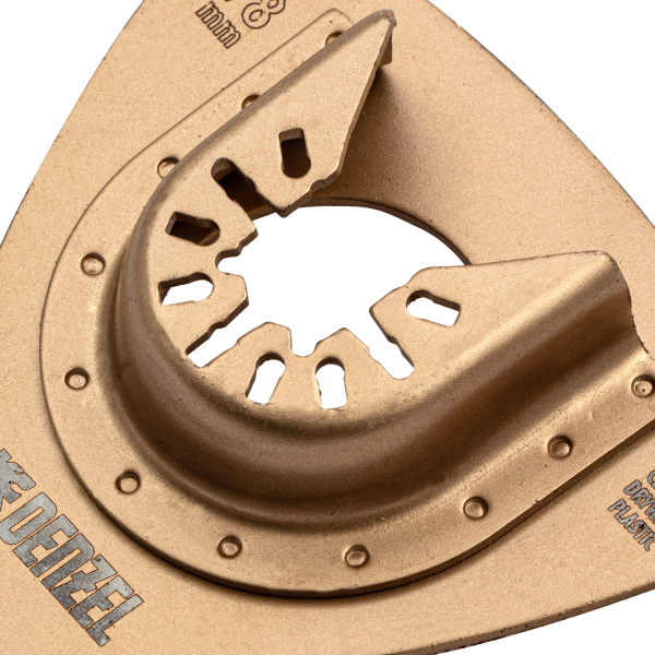 Насадка для МФИ DENZEL 782323 шлифовальная дельтавидная, HM, по плитке и дереву, 78 мм