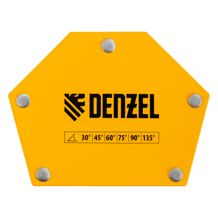 Фиксатор магнитный DENZEL для сварочных работ усилие 50 LB, 30х45х60х75х90х135 град.
