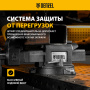 Тиски слесарные DENZEL BVH-125, 125 мм, поворотные, стальная направляющая, с наковальней