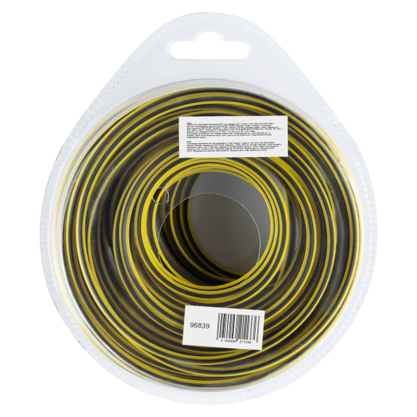 Леска для триммера DENZEL двухкомпонентная квадратная, 3,0мм х 12м, блистер SkyCutter