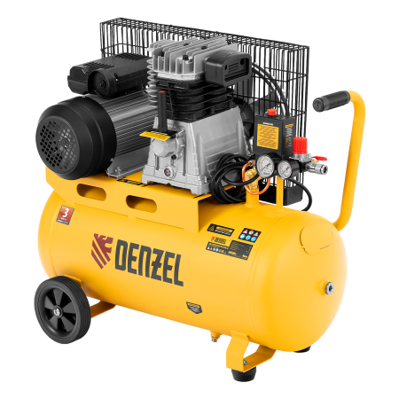 Компрессор воздушный DENZEL BCI2300/50, 2.3 кВт, ременный привод, 50 литров, 400 л/мин