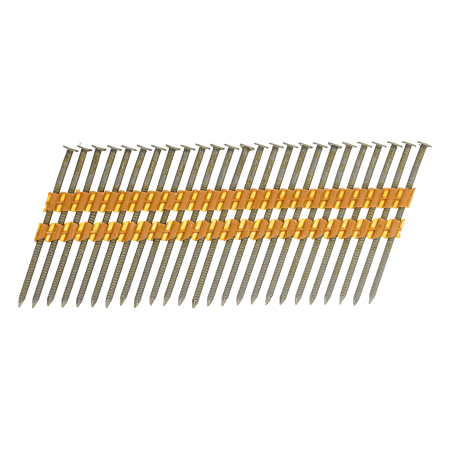 Гвозди DENZEL для пнев. нейлера (крашен.), длина - 75 мм, диам. - 3,05 мм, 2000 шт.