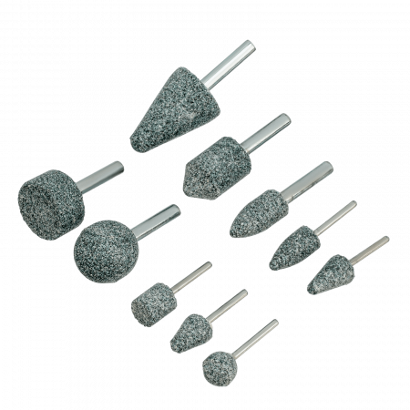 Набор шарошек DENZEL для дрели (ПШМ), 10 шт