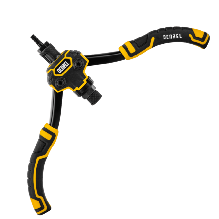 Заклепочник для резьбовых заклепок DENZEL двуручный, заклепки М3, М4, М5, М6, М8, М10, M12