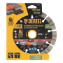 Диск алмазный отрезной DENZEL ф125 х 22,2 мм, Сегментный, сухое резание, HWD92
