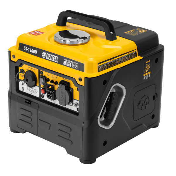 Генератор инверторный DENZEL GS-1100iF, 1,1 кВт, 230 В, ручной старт