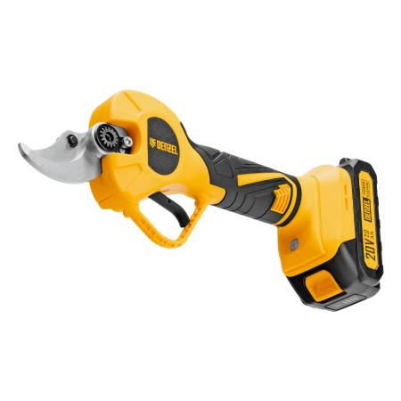 Секатор аккумуляторный, бесщет. DENZEL, CP-40BL, Li-Ion, 20 В, лезвия SK5