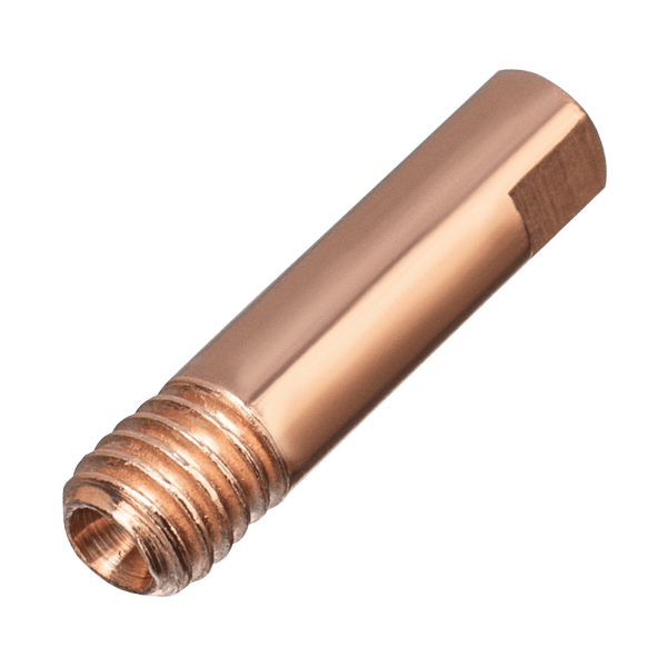 Токосъемный наконечник под проволоку DENZEL 1,2 мм, М5х24, E-CU, 20 шт для MIG горелки тип 15