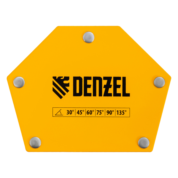 Фиксатор магнитный DENZEL для сварочных работ усилие 50 LB, 30х45х60х75х90х135 град.