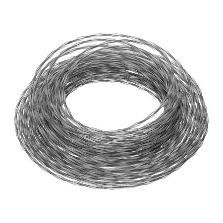 Леска для триммера DENZEL 96249 двухкомпонентная эллипс, 2,7мм х 15м, блистер EXTRA CORD
