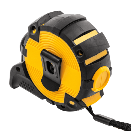 Рулетка DENZEL 31521 5м х 19мм, автоматич. фиксац., нейлон. покрытие, магнит. зацеп, двухстор. разметка