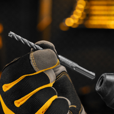 Бур по бетону DENZEL, цельная крестовая пластина, 6x115 мм, SDS PLUS