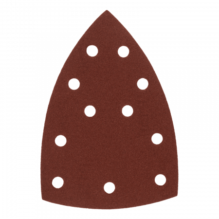 Треугольник абразивный на ворc. подложке под "липучку", перф., P 150, 150х150х100 мм, 5 шт. Denzel