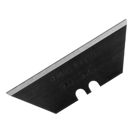 Лезвия DENZEL 19 мм, сталь SK5 - 0,6 мм, трапециевидные, 5 штук