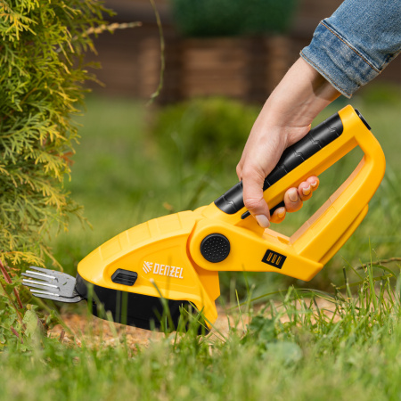 Ножницы-кусторез аккумуляторные DENZEL GS-7, Li-Ion, 7,2 В